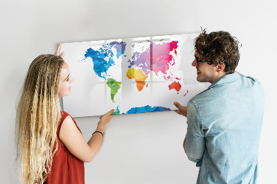 Magnetická kreslící tabule pro děti Abstraktní mapa světa