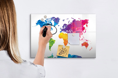 Magnetická kreslící tabule pro děti Abstraktní mapa světa