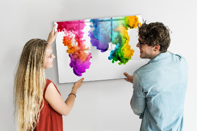 Popisovatelná magnetická tabule Duha barev