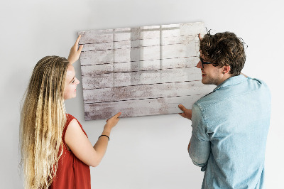 Popisovatelná magnetická tabule Vzor dřevěné desky