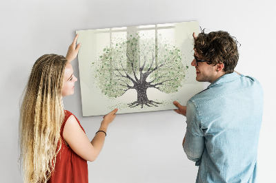 Popisovatelná magnetická tabule Velký strom příroda