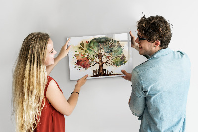 Popisovatelná magnetická tabule Rodinný strom
