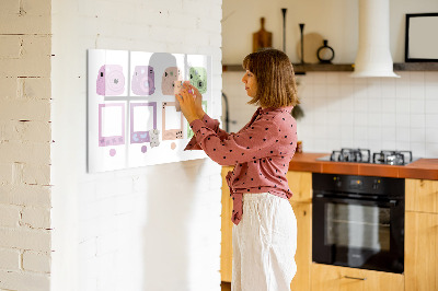 Popisovatelná magnetická tabule Sada fotoaparátů