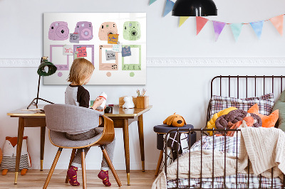 Popisovatelná magnetická tabule Sada fotoaparátů