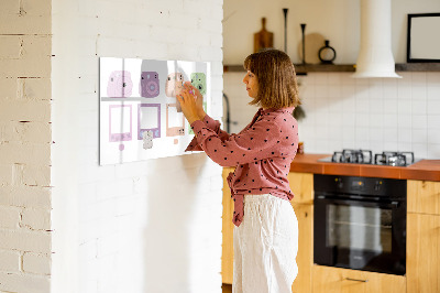 Popisovatelná magnetická tabule Sada fotoaparátů