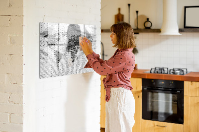 Magnetická kreslící tabule pro děti Cihlová mapa světa