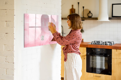 Magnetická kreslící tabule pro děti Abstraktní peří