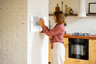 Popisovatelná magnetická tabule Cestovní nápis