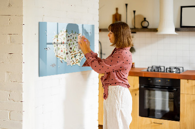 Popisovatelná magnetická tabule Mapa zvířat v Polsku