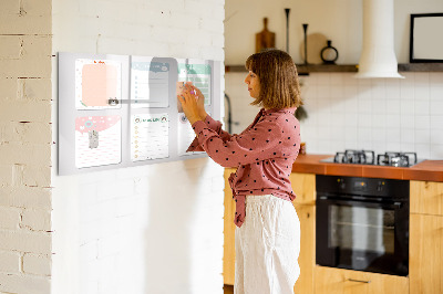 Popisovatelná magnetická tabule Barevné poznámky