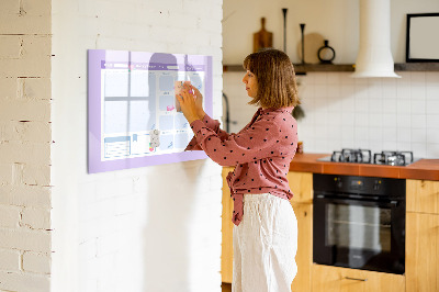 Magnetická kreslící tabule pro děti Růžový roční plánovač