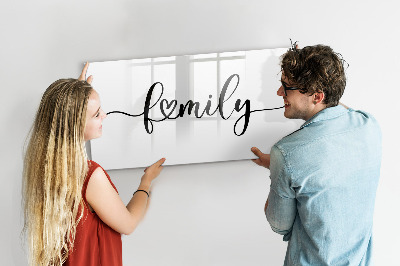 Magnetická kreslící tabule pro děti Rodinný nápis