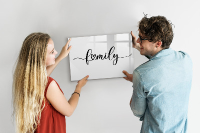 Magnetická kreslící tabule pro děti Rodinný nápis