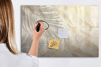 Popisovatelná magnetická tabule Písek ve stínu palmy