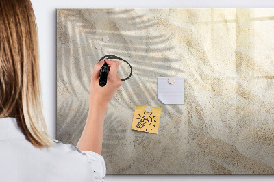 Popisovatelná magnetická tabule Písek ve stínu palmy