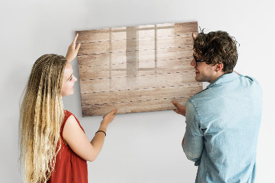 Popisovatelná magnetická tabule Dřevěná textura