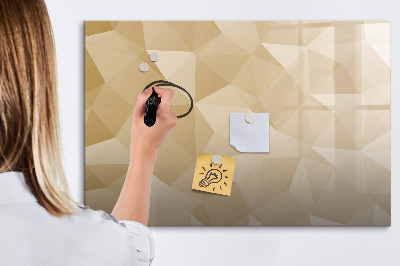 Magnetická psací tabule Trojúhelníky abstraktní