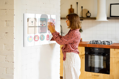 Magnetická kreslící tabule pro děti Šťastná zvířata