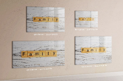Popisovatelná magnetická tabule Rodina