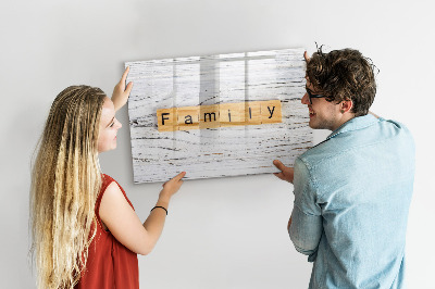 Popisovatelná magnetická tabule Rodina