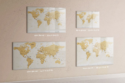 Magnetická kreslící tabule pro děti Politická mapa světa