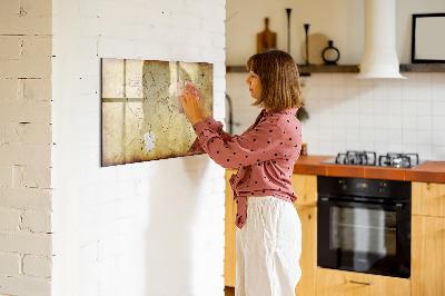 Popisovatelná magnetická tabule Stará mapa světa