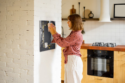 Popisovatelná magnetická tabule Zlaté konfety