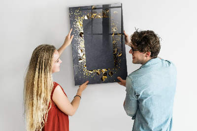 Popisovatelná magnetická tabule Zlaté konfety