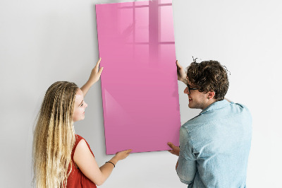 Popisovatelná magnetická tabule Růžová barva