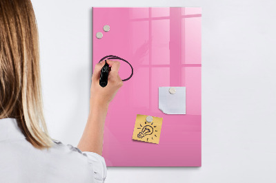 Popisovatelná magnetická tabule Růžová barva