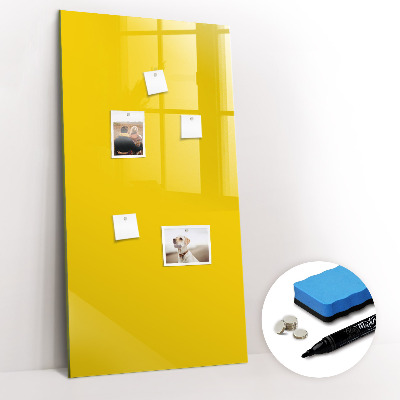 Magnetická psací tabule Světle žlutá barva