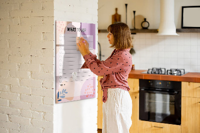 Popisovatelná magnetická tabule Seznam úkolů