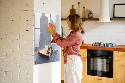 Popisovatelná magnetická tabule Kousek dortu