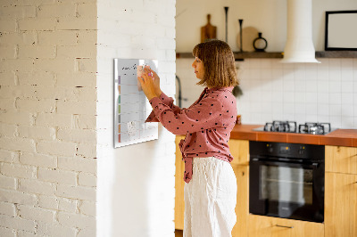 Magnetická kreslící tabule pro děti Týdenní plánovač jídla