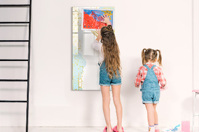 Magnetická kreslící tabule pro děti Dekorativní abstrakce