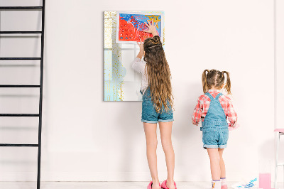Magnetická kreslící tabule pro děti Dekorativní abstrakce