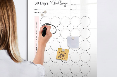 Magnetická psací tabule 30denní výzva