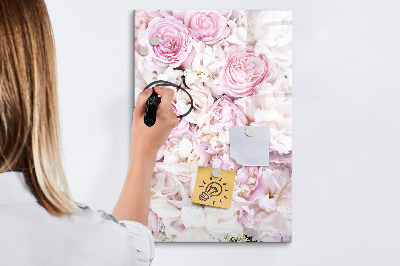 Magnetická psací tabule Květy růží