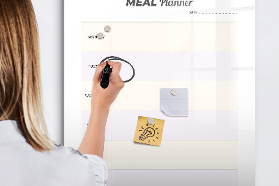 Magnetická kreslící tabule pro děti Plánovač jídel