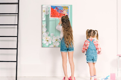 Magnetická kreslící tabule pro děti Rozkvetlé květiny