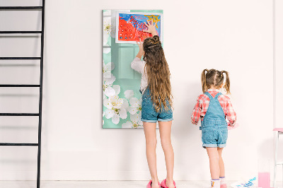 Magnetická kreslící tabule pro děti Rozkvetlé květiny