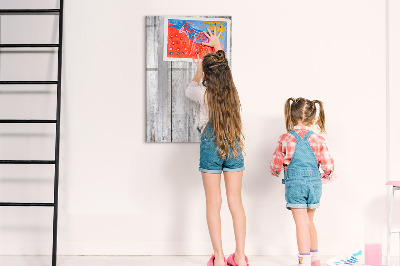 Magnetická kreslící tabule pro děti Malované dřevo
