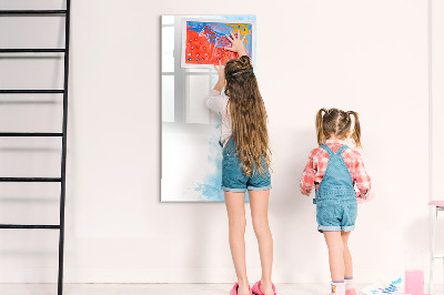 Magnetická kreslící tabule pro děti Akvarelové skvrny