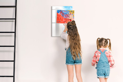 Magnetická kreslící tabule pro děti Akvarelové skvrny