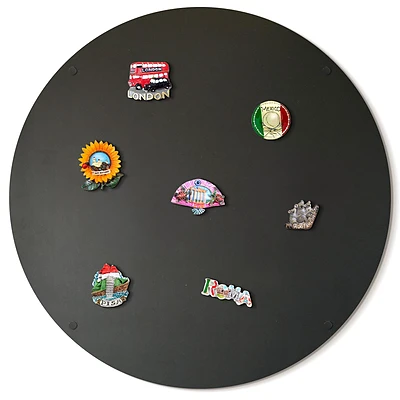 Kulatá plechová magnetická tabule ⌀70 cm