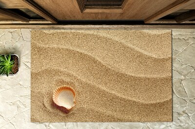 Venkovní rohože před dveře Mušle na pláži