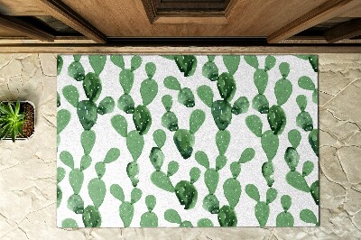 Venkovní rohože před dveře Kaktusy Akvarel