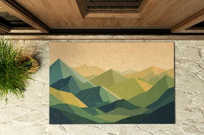 Venkovní rohože před dveře Geometrické hory
