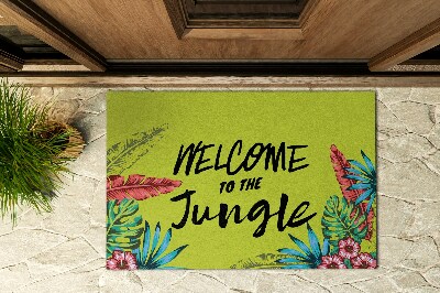 Venkovní rohožka před dveře Nápisy Vítejte v džungli