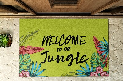 Venkovní rohožka před dveře Nápisy Vítejte v džungli